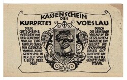 Avusturya 50 Heller 1920 ÇİL *Vöslau* YKP5806 - 2