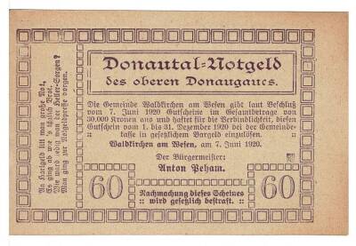 Avusturya 50 Heller 1920 ÇİL *Waldkirchen* YKP5815 - 2