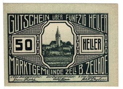 Avusturya 50 Heller 1920 ÇİL *Zell B.Zellhof* YKP5785 - 1