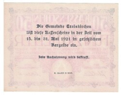Avusturya 50 Heller 1921 ÇİL *Traiskirchen* YKP5791 - 2