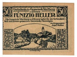 Avusturya 50 Heller 1921 ÇİL *Wartberg* YKP5797 - 1