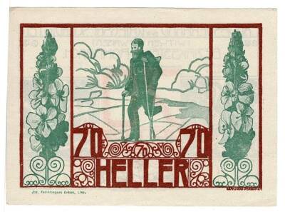 Avusturya 70 Heller 1920 ÇİL *Rohrbach* YKP5824 - 2