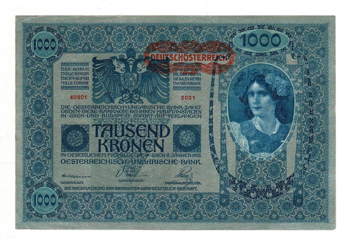 Avusturya-Macaristan 1000 Kronen 2 Ocak 1902 ÇA YKP8380 - 3