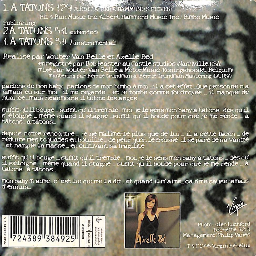 Axelle Red - A Tâtons CD (İkinci El) CD4616 - 2