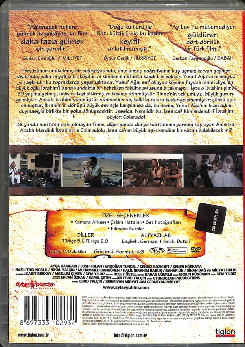 Ay Lav Yu – Orijinal DVD (İkinci El) * Sermiyan Midyat, Steve Guttenberg, Mariel Hemingway, Katie Gill, Ayşenil Şamlıoğlu – 2010 * DVD2983 - 2