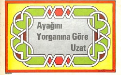 Ayağını Yorganına Göre Uzat Yazılı Kartpostal (Küçük Boy) KRT23517 - Gökçekoleksiyon