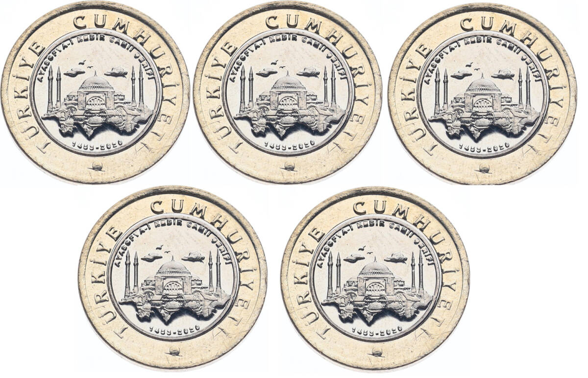 Ayasofya Kebir-i Camii 2020 - 5 Adet ÇİL TCM3111 - 3