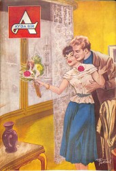 AYDA BİR Siyasi Aylık Mecmua Sayı8 1 Şubat 1953 - Julia Adams, Muzaffer Şevki Yener, Abdülhak Hamid Ve Efganlı Cemalettin, Kerime Nadir NDR67766 - 2