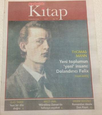 Aydınlı Gazetesi Kitap Eki 26 Eylül 2014 - Yeni Toplumun Yeni İnsanı Dolandırıcı Felix GZ47270 - 1