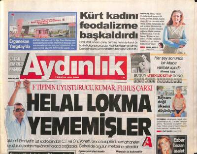 Aydınlık Gazetesi 1 Ağustos 2014 - İmam Hatiplere Özel Kontenjan - Gladyonun Rejim Kurtarma Planı GZ95511 - 1