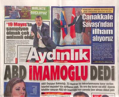 Aydınlık Gazetesi 10 Mayıs 2019 - KKTCde Hükümet İstifa Etti - Rusya Ve Çinden Destek ABden Tepki GZ94399 - 1