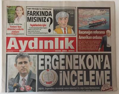 Aydınlık Gazetesi 10 Ocak 2014 - Ergenekona İnceleme GZ26884 - 1