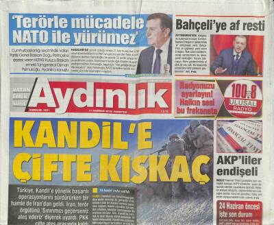 Aydınlık Gazetesi 11 Haziran 2018 - Atlantikte Bölünme Şanghayda Birlik - Sendikal Engellemeye Emsal Hapis Cezası GZ94309 - 1