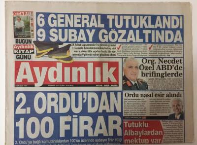 Aydınlık Gazetesi 11 Mayıs 2012 - 2. Ordudan 100 Firar GZ26329 - 1