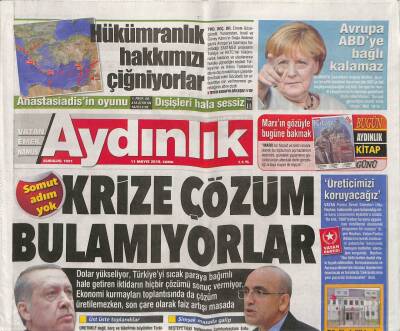 Aydınlık Gazetesi 11 Mayıs 2018 - Neşet Ertaşa Operalı Anma - Avrupa ABDye Bağlı Kalamaz GZ94392 - 1