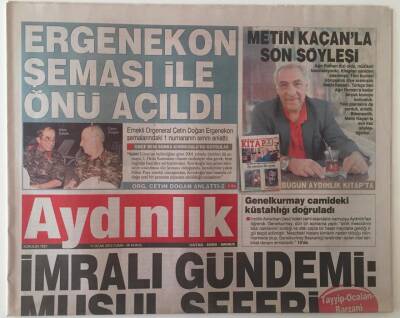 Aydınlık Gazetesi 11 Ocak 2013 - İmralı Gündemi Musul Seferi GZ28362 - 1