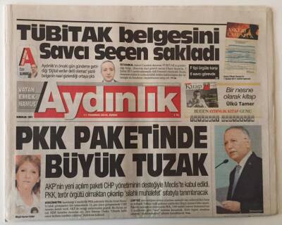 Aydınlık Gazetesi 11 Temmuz 2014 - PKK Paketinde Büyük Tuzak GZ28464 - 1