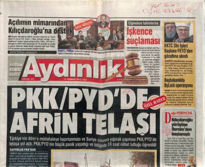 Aydınlık Gazetesi 11 Temmuz 2017 - Yargıtay 125 Bin Liralık Tazminat Kararını Onayladı - Sivil Görünümlü Siber Casusluk Merkezi GZ95135 - 1