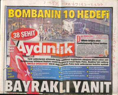 Aydınlık Gazetesi 12 Aralık 2016 - Doğu Perinçek Milletin Birliğine Atılan Cumhurbaşkanlığı Sistemi Bombası GZ94694 - 1