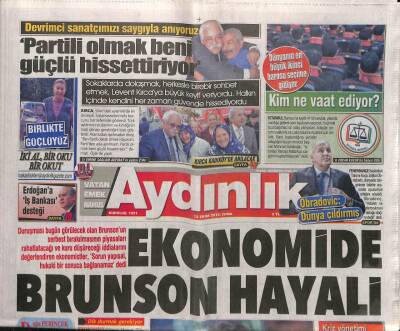 Aydınlık Gazetesi 12 Ekim 2018 - Katar Basını Önce İlaç Sonra İnfaz - ABD Teröristlere Devriye Aracı Verdi GZ94680 - 1