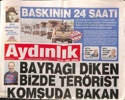 Aydınlık Gazetesi 12 Haziran 2014 - Gazzeye Saldırıya Erdoğan Vizesi - Irakta İlerleyişini Sürdüren El Kaideci Örgüt , 48 Kişiyi Rehin Aldı GZ94626 - 1