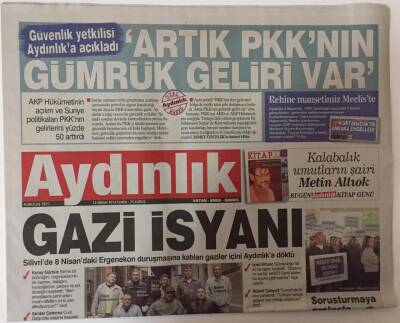 Aydınlık Gazetesi 12 Nisan 2013 - Silivride 8 Nisandaki Ergonekon Duruşmasına Katılan Gaziler Aydınlığa İçini Döktüler GZ26877 - 1