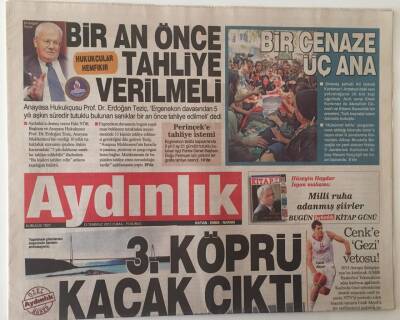 Aydınlık Gazetesi 12 Temmuz 2013 - 3. Köprü Kaçak Çıktı GZ28356 - 1