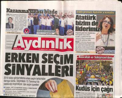 Aydınlık Gazetesi 13 Aralık 2017 - Rusyanın Kuvvetleri İki Üsse Toplanacak - Afrin Kapısı Açılıyor GZ94786 - 1
