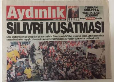 Aydınlık Gazetesi 14 Aralık 2012 - Ergenekon Davasında Silivri Kuşatması GZ26347 - 1