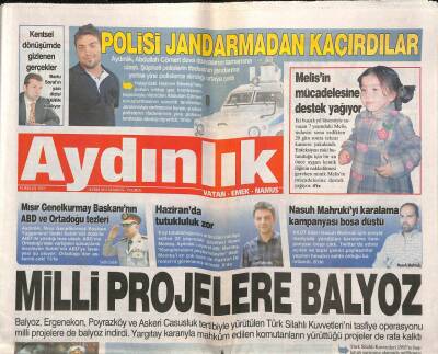 Aydınlık Gazetesi 14 Ekim 2013 - Mısır Genelkurmay Başkanının ABD Ve Ortadoğu Tezleri - Kılıçdaroğlundan Perinçeke Kutlama GZ94434 - 1