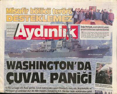 Aydınlık Gazetesi 14 Kasım 2014 - Phillips PKK Terör Listesinden Çıkarılabilir GZ100707 - 2