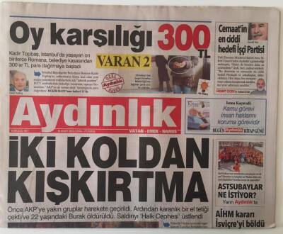 Aydınlık Gazetesi 14 Mart 2014 - ABD Yeni Bir AKP Arayışında GZ28045 - 1
