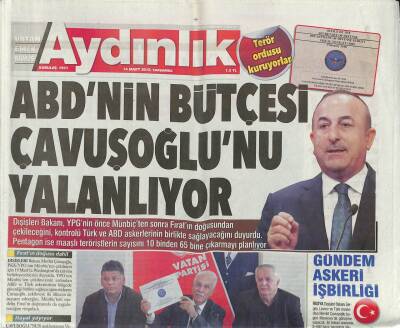 Aydınlık Gazetesi 14 Mart 2018 - Mesut Barzani Teslim Oldu - Şeker Fabrikaları Milli Servetimizdir GZ94307 - 1