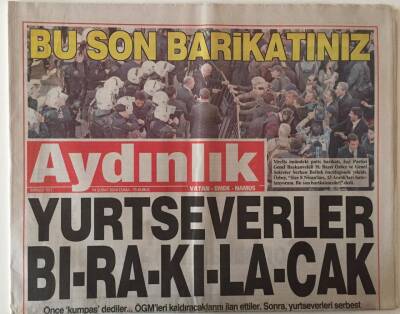 Aydınlık Gazetesi 14 Şubat 2014 - Yurtseverler Bırakılacak GZ28506 - 1