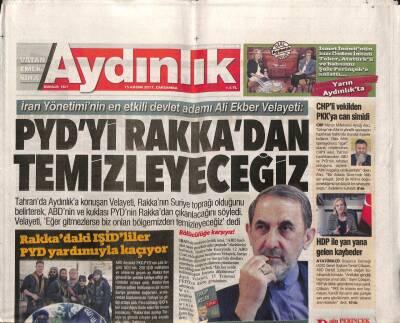 Aydınlık Gazetesi 15 Kasım 2017 - ABD Kalacağız Dedi Rusya Karşı Çıktı - Yeni Devrimin Kaynağı İnsan GZ95194 - 1