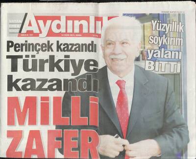 Aydınlık Gazetesi 16 Ekim 2015 - Perinçek Kazandı Türkiye Kazandı - CIAdan İstiklalde Bomba Tehdidi GZ94727 - 1