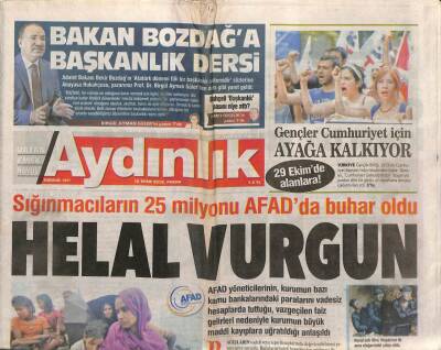 Aydınlık Gazetesi 16 Ekim 2016 - Fon Sistemi Sendikal Örgütlenmeye Engel - Gıda Emperyalizmine Karşı Bir Yalnız Savaşçı GZ95186 - 1