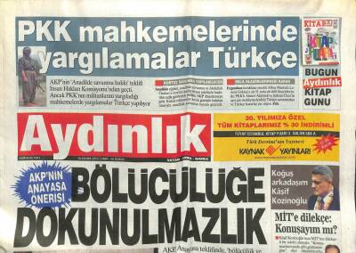 Aydınlık Gazetesi 16 Kasım 2012 - AKPnin Anayasa Önerisi Bölücülüğe Dokunulmazlık GZ107273 - 1