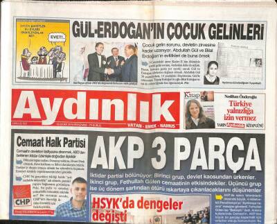 Aydınlık Gazetesi 16 Ocak 2014 - Bir Gecede 500 Polis Görevden Alındı - Amerikalılar Erdoğansız Bir Geleceği Tartışıyor GZ94418 - 1