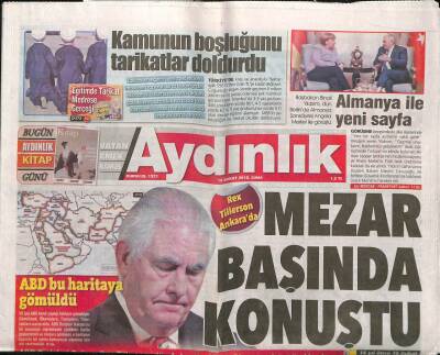 Aydınlık Gazetesi 16 Şubat 2018 - UNESCOdan Tarihi Yarımada Uyarısı - İdlibde Yeni Gözlem Noktası GZ94692 - 1