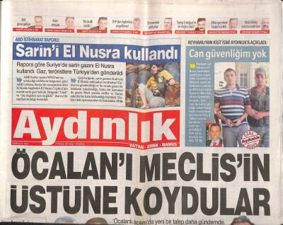 Aydınlık Gazetesi 17 Eylül 2013 - Venezuela Edebiyatından Türkçeye - KKTC Ülkemize TOMAyı Sokmayacağız GZ94429 - 1