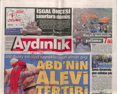 Aydınlık Gazetesi 18 Ekim 2017 - Melih Gökçek Borçlarını Giderayak Hatırladı - Almanya Peşmerge Desteğini Durdurdu GZ95210 - 1