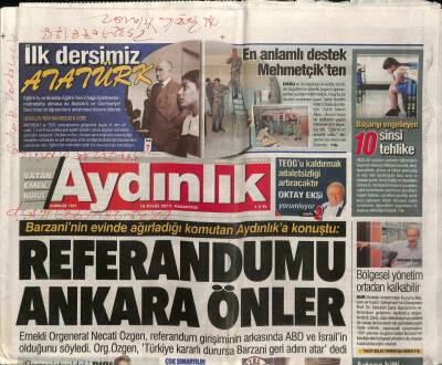 Aydınlık Gazetesi 18 Eylül 2017 - Askeri Okullar Eylemi 1.Yılını Doldurdu - Tarihi Eserde Amansız Takip GZ94316 - 1