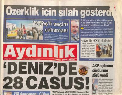 Aydınlık Gazetesi 18 Mart 2014 - ABD Erdoğandan Vazgeçmiş Değil - Süleyman Şah Türbesi İçin Bordo Bereliler Görevde GZ94326 - 1