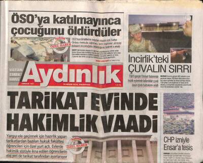 Aydınlık Gazetesi 18 Nisan 2016 - Meral Akşenere Başparalelci İncelemesi - Beyaz Teneke Ticareti Arttı GZ94720 - 1