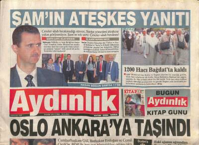 Aydınlık Gazetesi 19 Ekim 2012 - Şamın Ateşkes Yanıtı - Fazıl Say İçin Buluştular - OSLO Ankaraya Taşındı GZ124623 - 1
