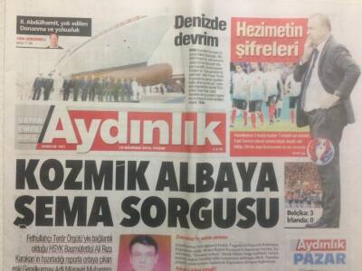 Aydınlık Gazetesi 19 Haziran 2016 - Kozmik Albaya Şema Sorgusu GZ29188 - 1