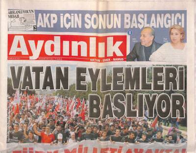 Aydınlık Gazetesi 19 Kasım 2013 - Mesut Barzani , TRT 6 Kanalına Açıklamalarda Bulundu - Vatan Eylemleri Başlıyor GZ94640 - 1