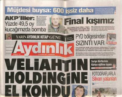 Aydınlık Gazetesi 19 Kasım 2015 - Trabzonsporun Antremanında Kavga - Pariste Şafak Operasyonu GZ95172 - 1