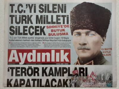Aydınlık Gazetesi 19 Mayıs 2013 - Terör Kampları Kapatılacak GZ53078 - 1